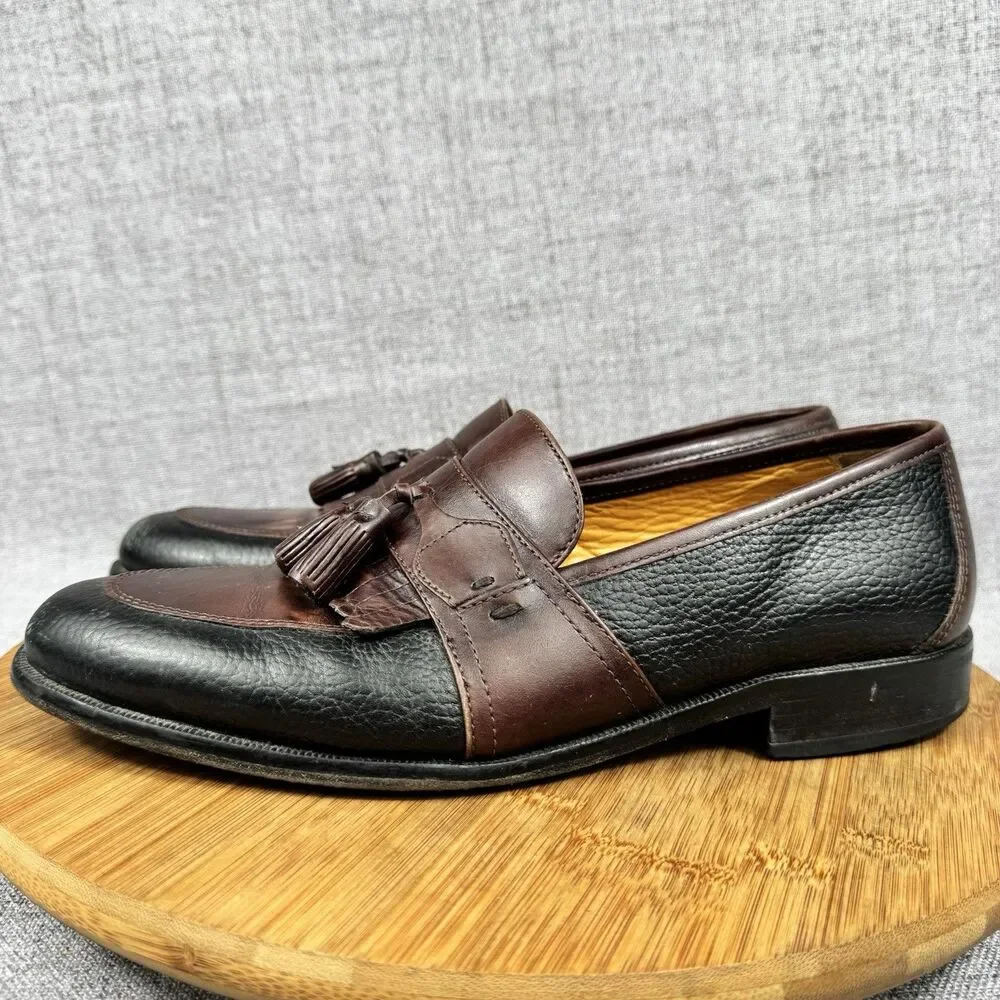 Johnston & Murphy Tassel Loafers Men's 8 M Leather Dress Shoes